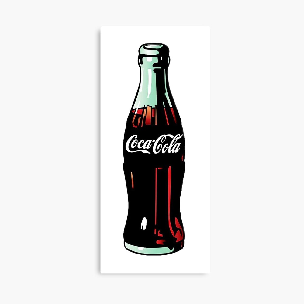 Lienzo «Botella de Coca-Cola Pop Art» de YellowTeaCups | Redbubble