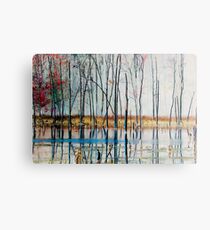 October Pallet Metal Print