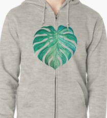Monstera Blatt Kapuzenjacke