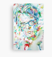 W. B. YEATS - watercolor portrait Canvas Print