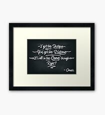 It's All In The Game Though Framed Print