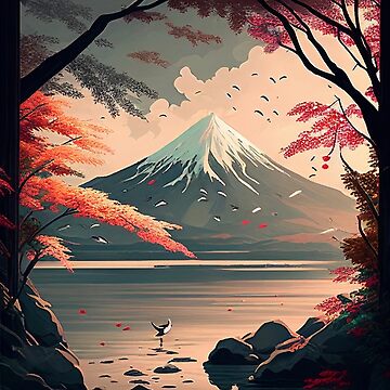 Japanese Landscape - Painting | Art Print
