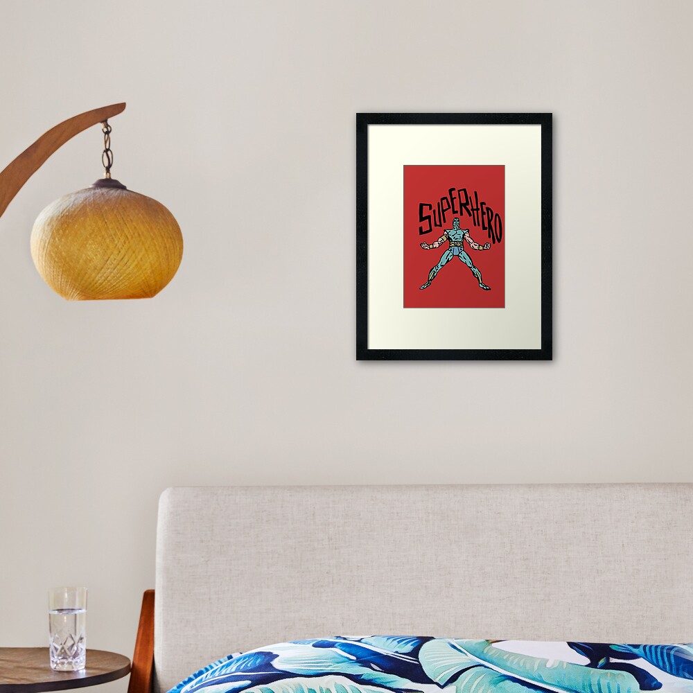 Superhero Framed Art Print