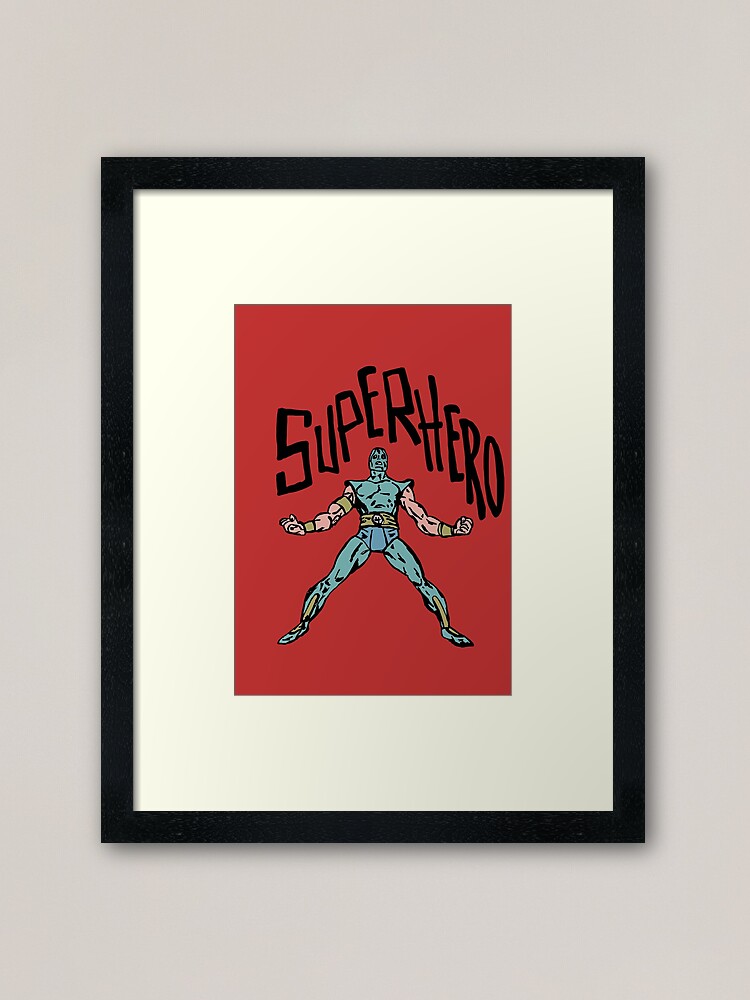 Alternate view of Superhero Framed Art Print
