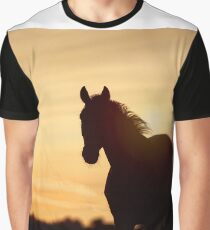 SUNSET HORSE Graphic T-Shirt