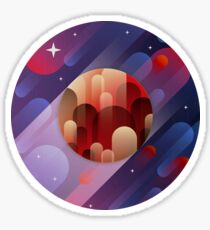 Mars Sticker