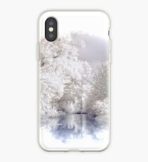 Winter Alpine Lake Scene iPhone Case