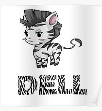 Zebra Dell Poster