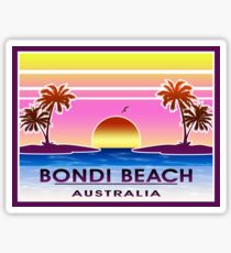 Bondi Beach Australia Sydney Vintage Luggage Sticker