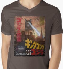 Catzilla Movie Poster Men's V-Neck T-Shirt