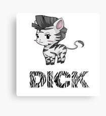 Zebra Dick Metal Print