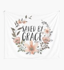 Saved By Grace Wall Tapestry