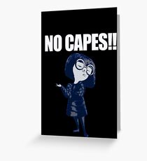 NO CAPES! Greeting Card