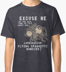 Lord & Savior Flying Spaghetti Monster | Funny Religion Pastafarian Parody Classic T-Shirt
