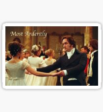 Pride and Prejudice - Most ardently Sticker