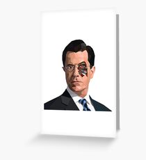 Stephen Colbert Terminator Greeting Card