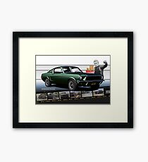 Lámina enmarcada Steve McQueen Bullitt 1968 Ford Mustang