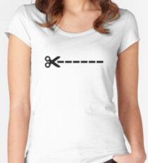 Scissors Women's Fitted Scoop T-Shirt