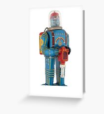 Buy Vintage Tinplate Toy Robot on T shirts - Phone cases- Pillows Greeting Card