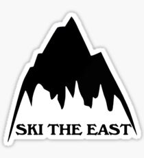 SKI THE EAST SKIING SKI CLIMBING HIKING BIKING SNOWBOARDING SNOW Sticker