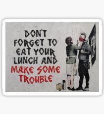 Banksy, anarchist Sticker