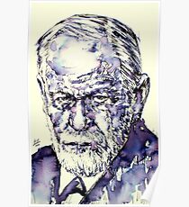 SIGMUND FREUD - Porträt.3 Poster