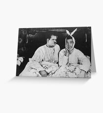 Tarjeta de felicitación Laurel y Hardy