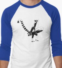 Lemur on duty Men's Baseball ¾ T-Shirt