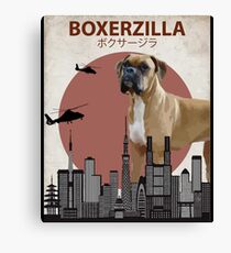 Boxerzilla - Giant Boxer Dog Monster Canvas Print