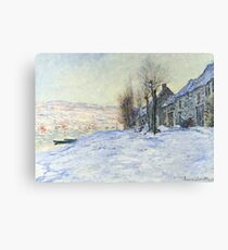 Lavencourt Sunshine and Snow Canvas Print
