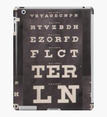 Antique Eye Chart iPad Case/Skin