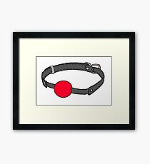 Ball Gag Framed Print