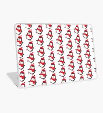 Cute Penguin on Ice Skates Laptop Skin