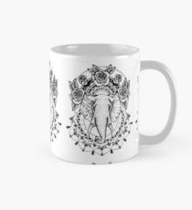 Blumen-Elefant-Mandala Tasse (Standard)