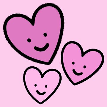 Pastel Pink Hearts Sticker for Sale by everything4eva