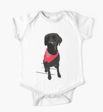 Labrador with Bandana One Piece - Short Sleeve