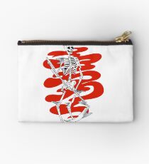 Glitch Skeleton Zipper Pouch