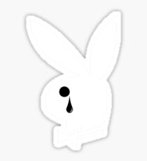 single crying rabbit Sticker