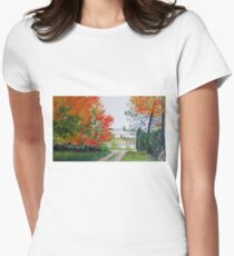 Minnesota Fall View Women's Fitted T-Shirt