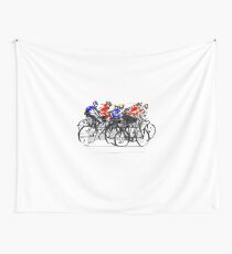 Cyclists Wall Tapestry