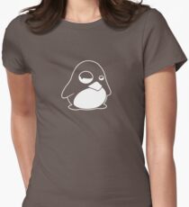 TUX Penguin in a bad mood, LINUX Women's Fitted T-Shirt