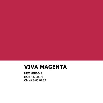 Pantone's Color of the Year 2023: Viva Magenta Color Palette 409