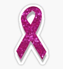 pink breast cancer awareness ribbon Sticker