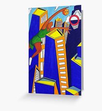 Skyscraper Dunk Greeting Card