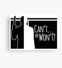 Archer - Can't or Won't? Canvas Print