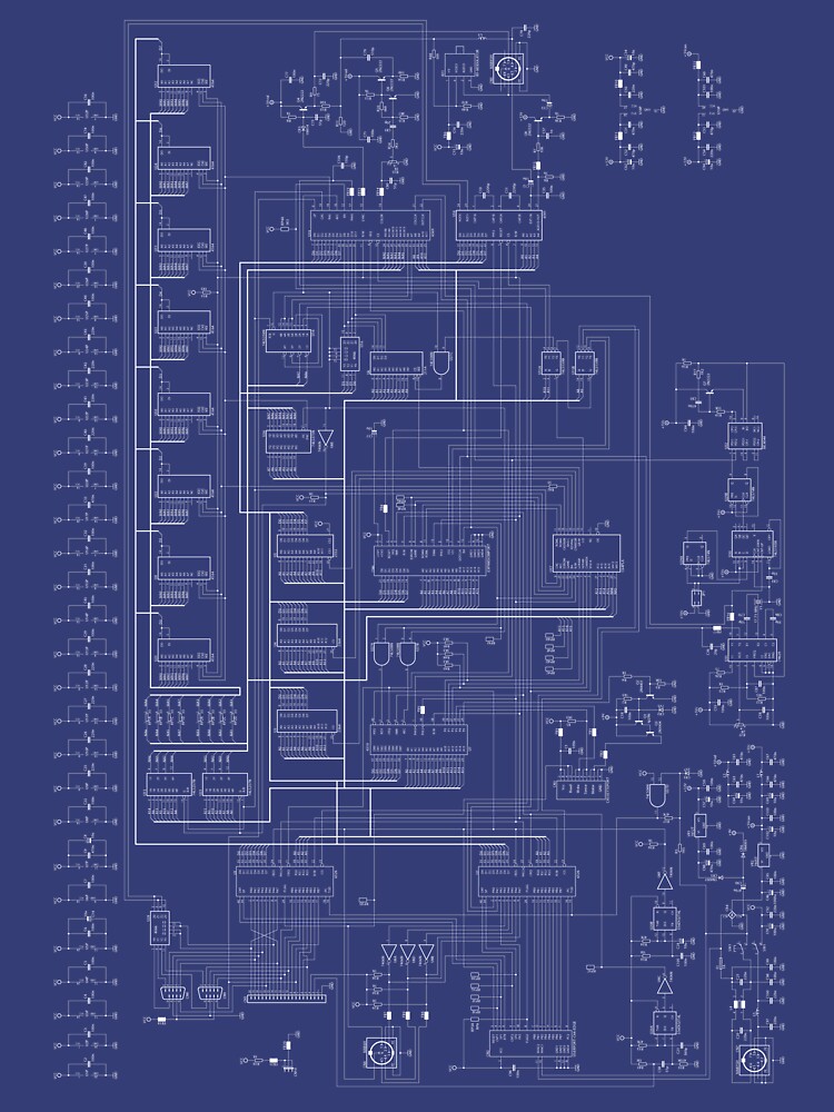 "Commodore 64 schematic" Classic T-Shirt by arjanv | Redbubble