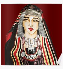 Yemeni woman Illustration Poster