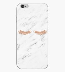 Rose gold marble lash envy iPhone Case
