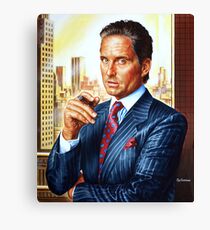 Michael Douglas painting portrait Canvas Print