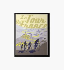 TOUR DE FRANKREICH; Vintage Fahrrad Racing Print Galeriedruck